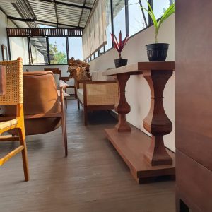 classic teak console